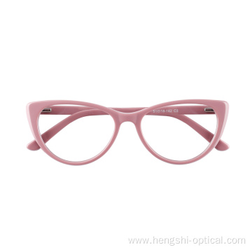 High Quality Computer Pink Blue Light Lunette Oeil De Chat Gafas Ojo De Gato Rosa Glasses Acetate Cat Eye Glass Frames